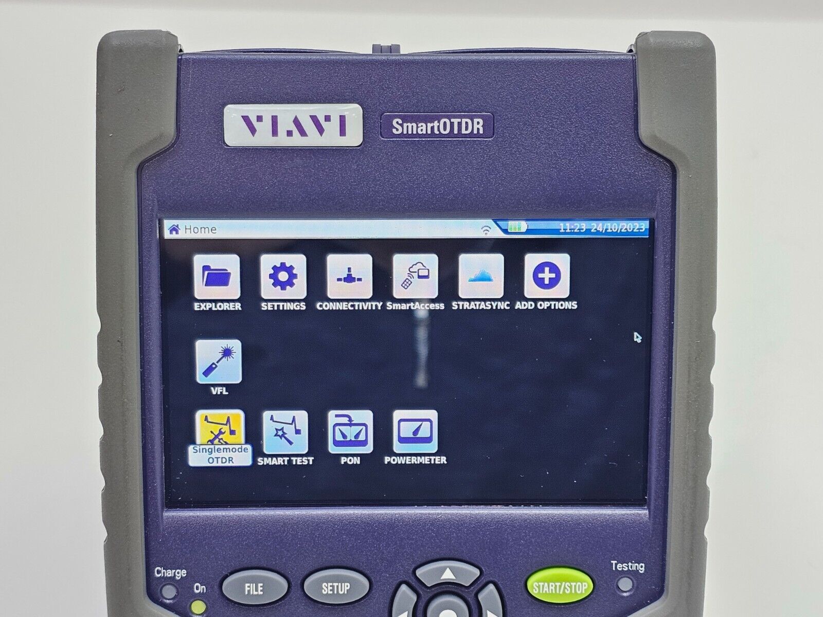 Viavi JDSU E118FA65PPM-APC SmartOTDR Filtered 1650 nm 32 dB SM OTDR with PON PM
