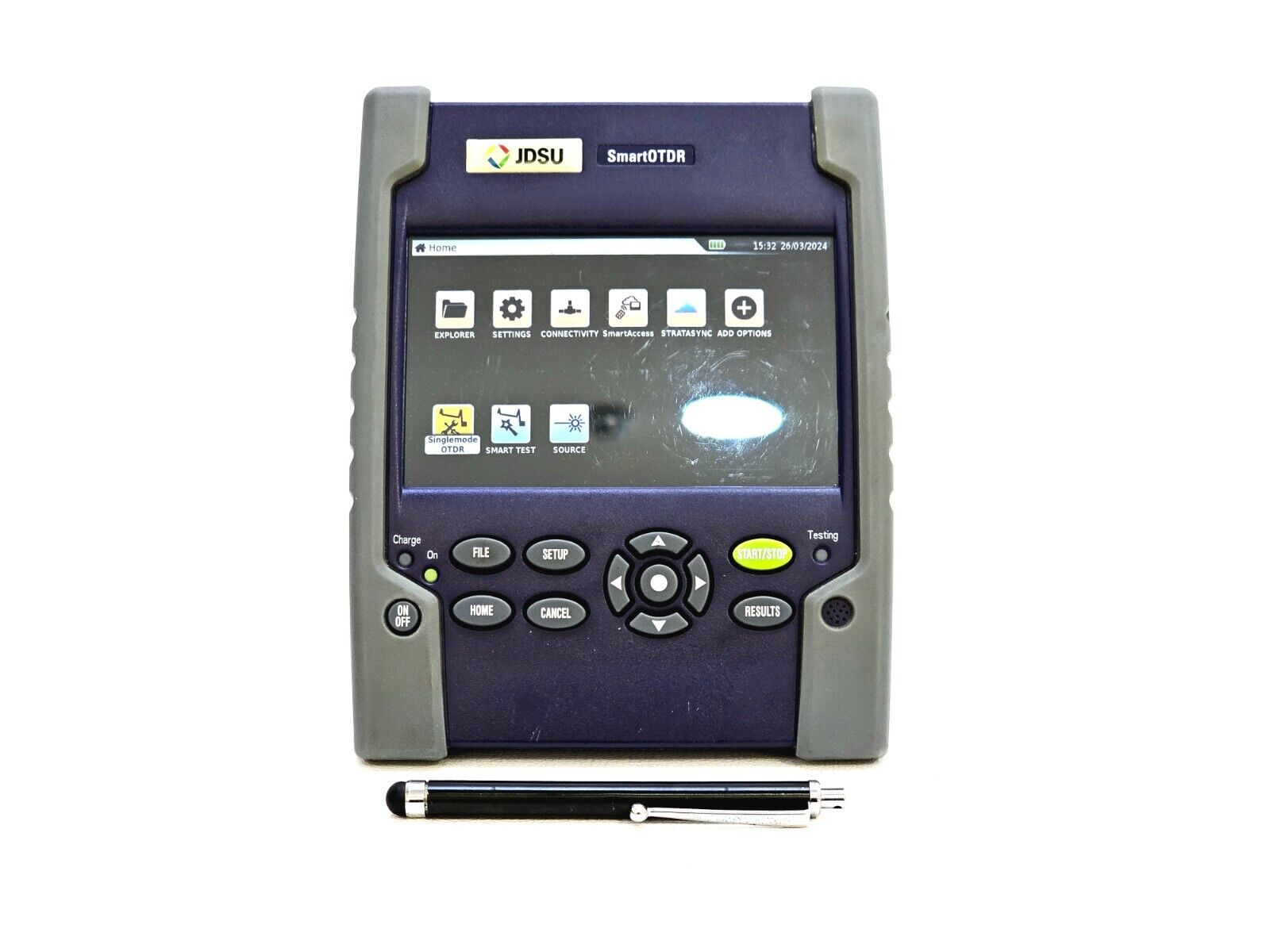 Viavi JDSU E126A SmartOTDR 1310/1550 nm 37/35 dB SM Metro Access OTDR APC-SC