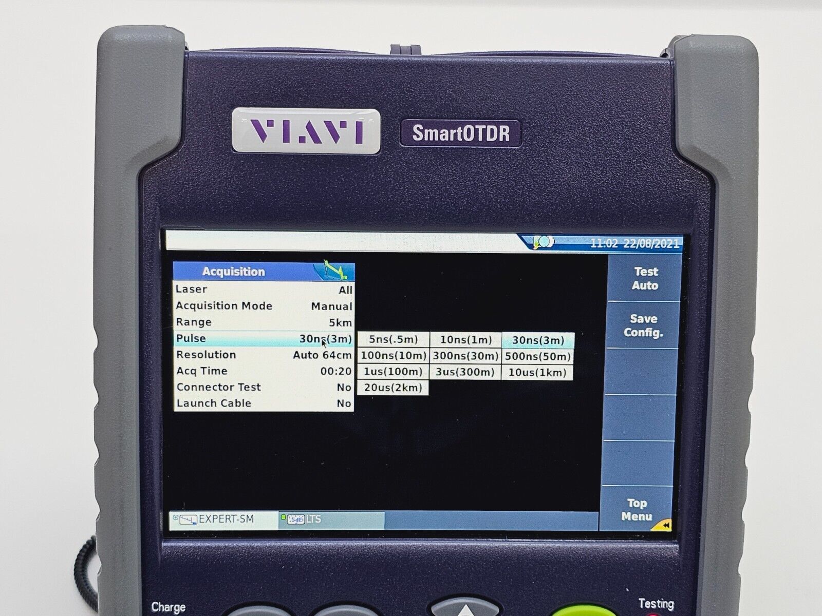 Viavi JDSU E126A SmartOTDR 1310/1550 nm 37/35 dB SM Metro Access OTDR VFL APC SC