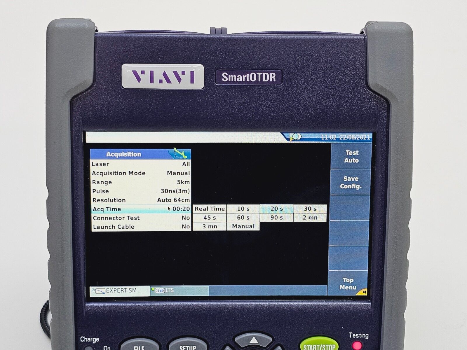 Viavi JDSU E126A SmartOTDR 1310/1550 nm 37/35 dB SM Metro Access OTDR VFL APC SC