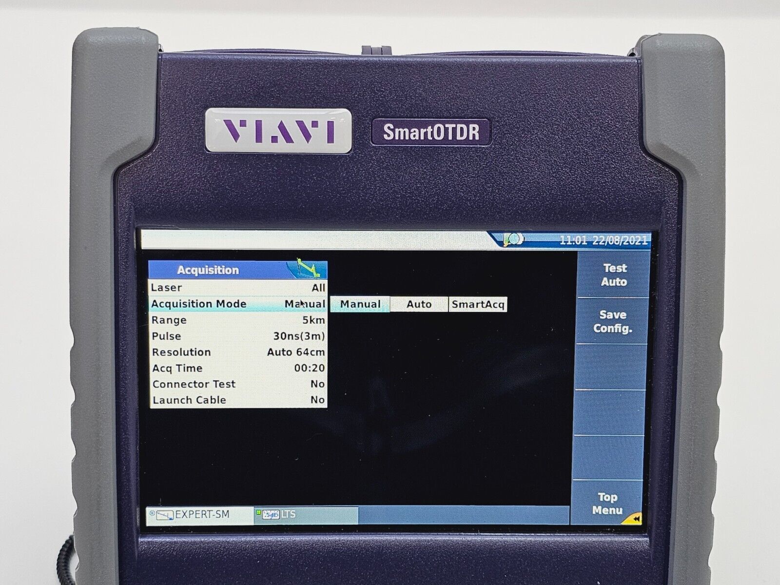 Viavi JDSU E126A SmartOTDR 1310/1550 nm 37/35 dB SM Metro Access OTDR VFL APC SC