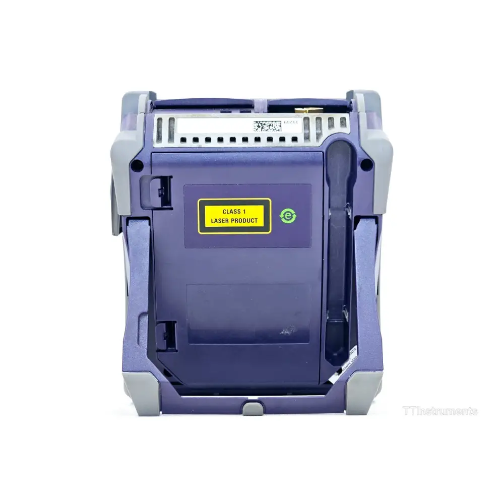 Viavi E126A SmartOTDR rear view showing battery compartment and label