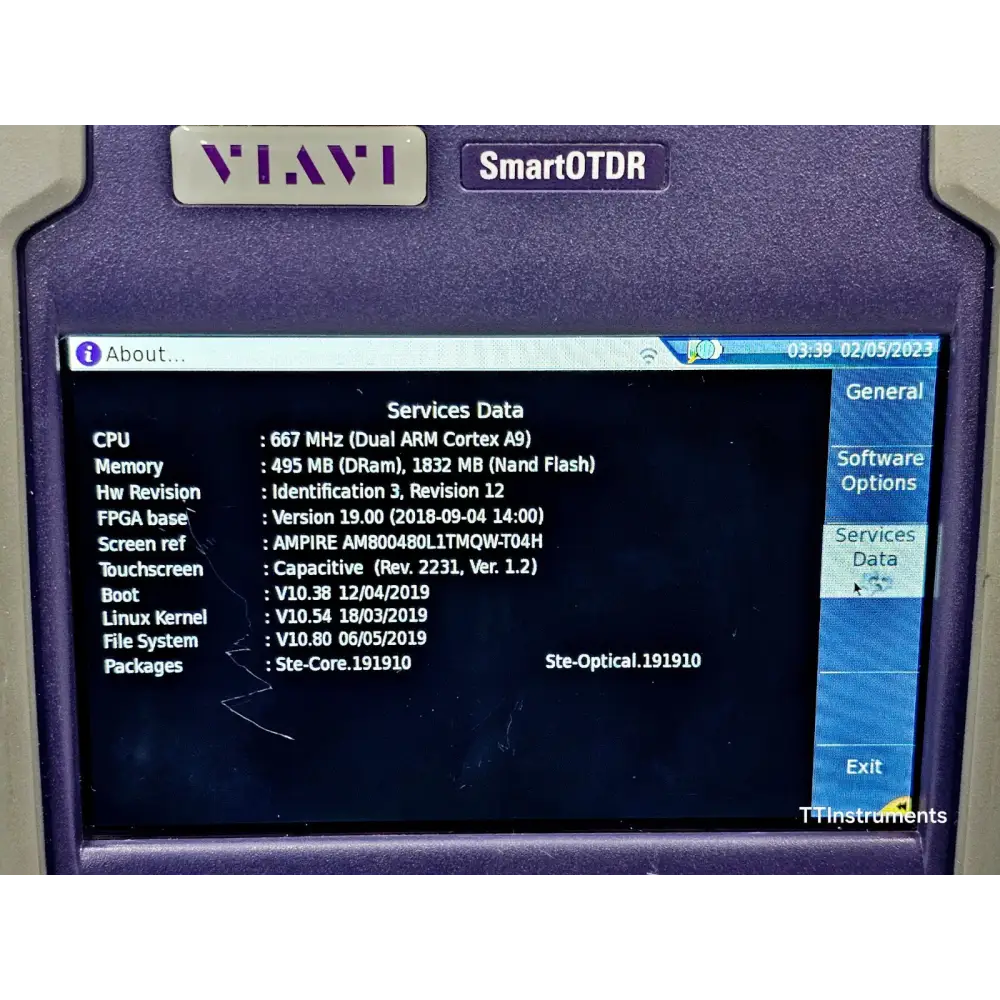 Viavi E126A SmartOTDR power adapter included in the sale