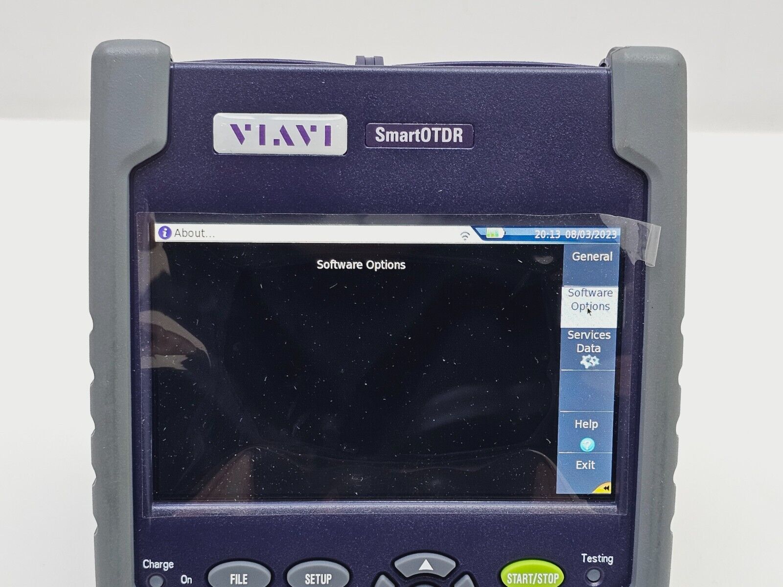 Viavi JDSU E126B SmartOTDR 1310/1550 nm 40/40 dB SM Long Haul OTDR VFL APC SC