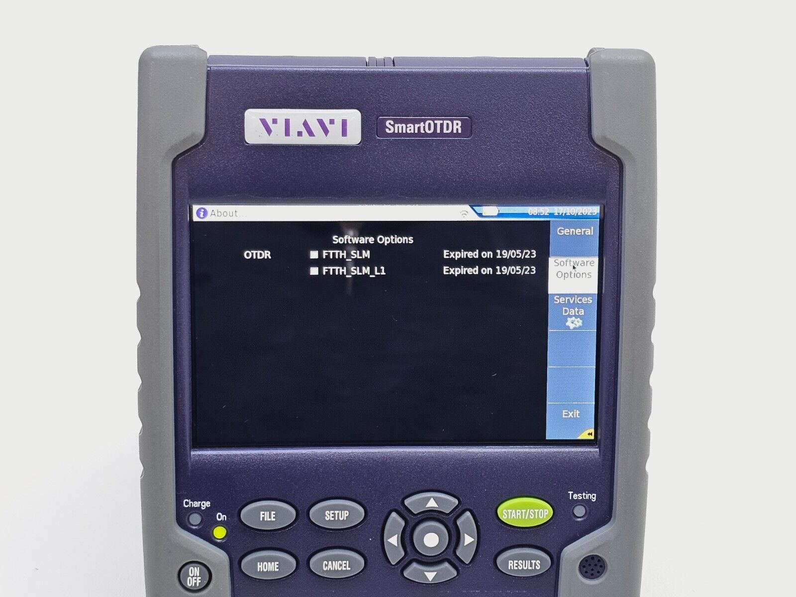 Viavi JDSU E126B SmartOTDR 1310/1550 nm 40/40 dB SM Long Haul OTDR VFL SC-APC