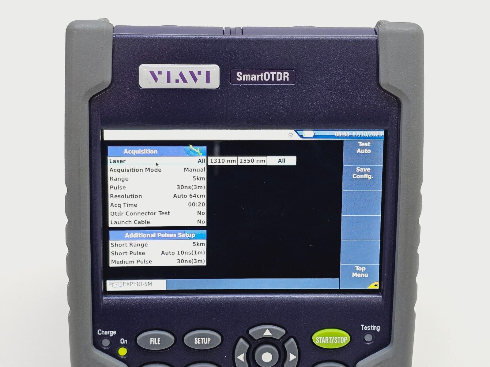 Viavi JDSU E126B SmartOTDR 1310/1550 nm 40/40 dB SM Long Haul OTDR VFL SC-APC