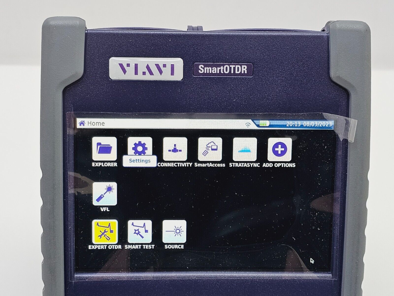 Viavi JDSU E126B SmartOTDR 1310/1550 nm 40/40 dB SM Long Haul OTDR VFL APC SC