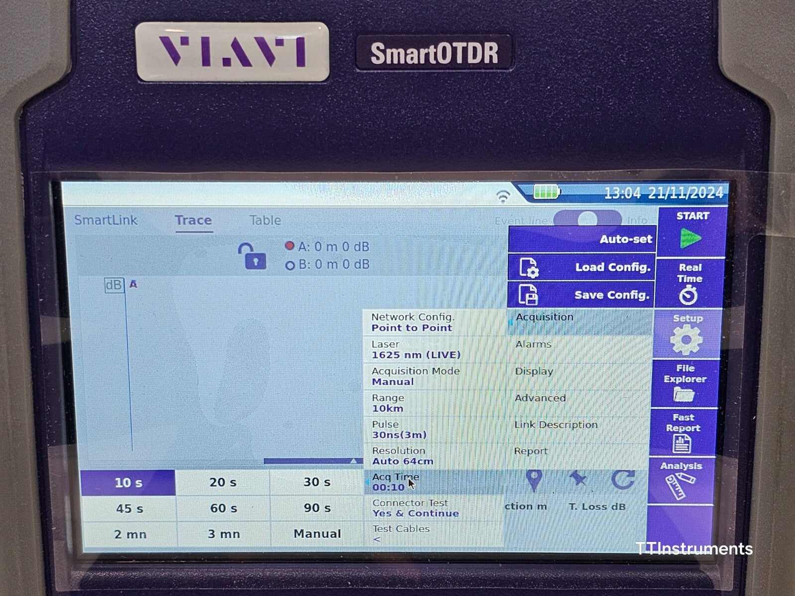 Viavi JDSU E136FB SmartOTDR 1310/1550 & 1625 Live 41 dB SM Long Haul OTDR MFD 22