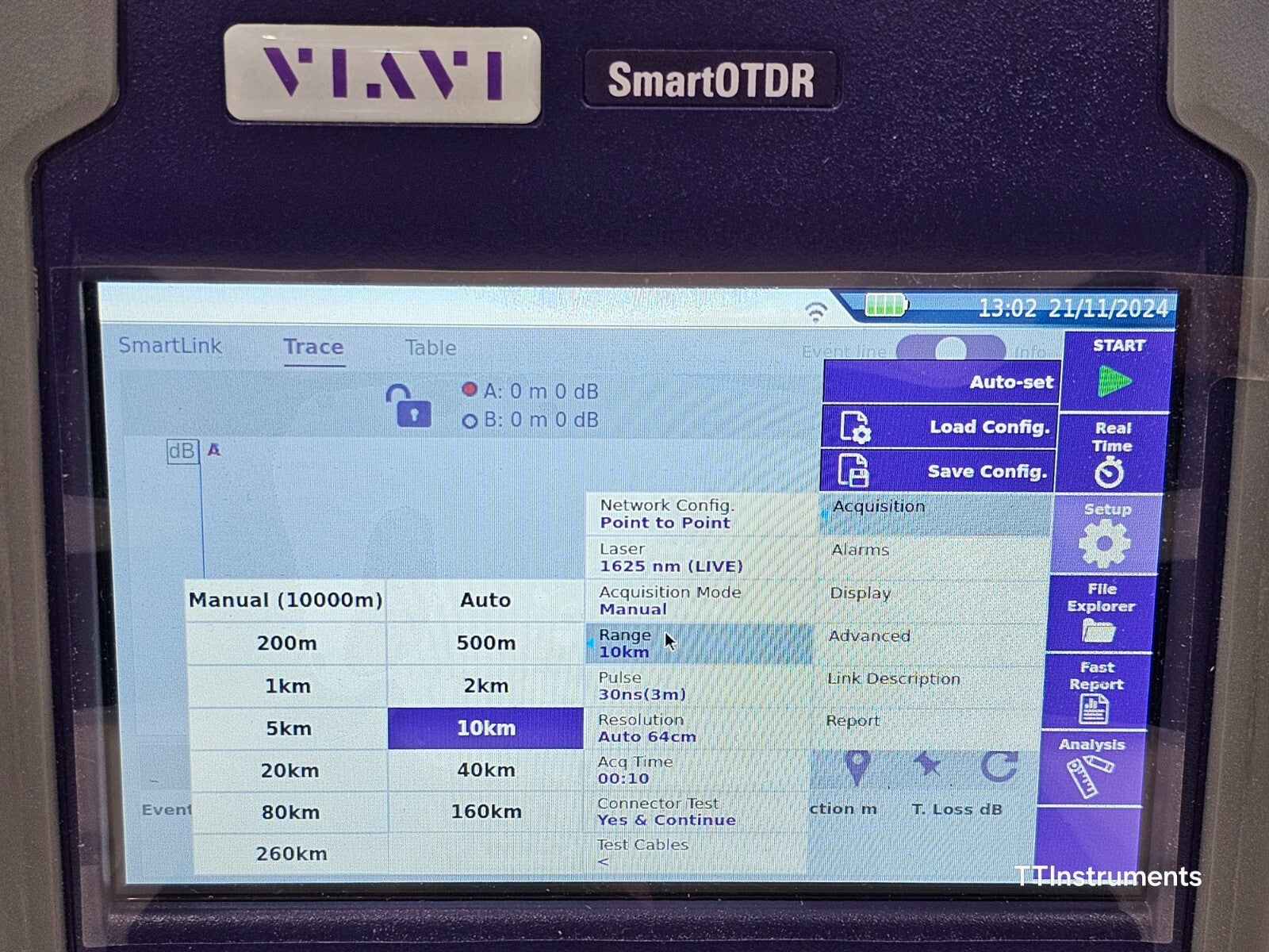 Viavi JDSU E136FB SmartOTDR 1310/1550 & 1625 Live 41 dB SM Long Haul OTDR MFD 22