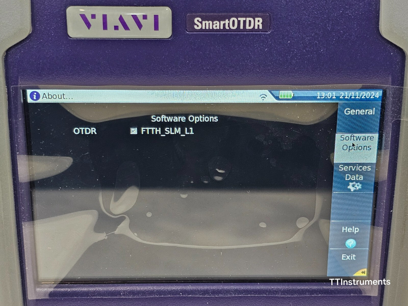 Viavi JDSU E136FB SmartOTDR 1310/1550 & 1625 Live 41 dB SM Long Haul OTDR MFD 22