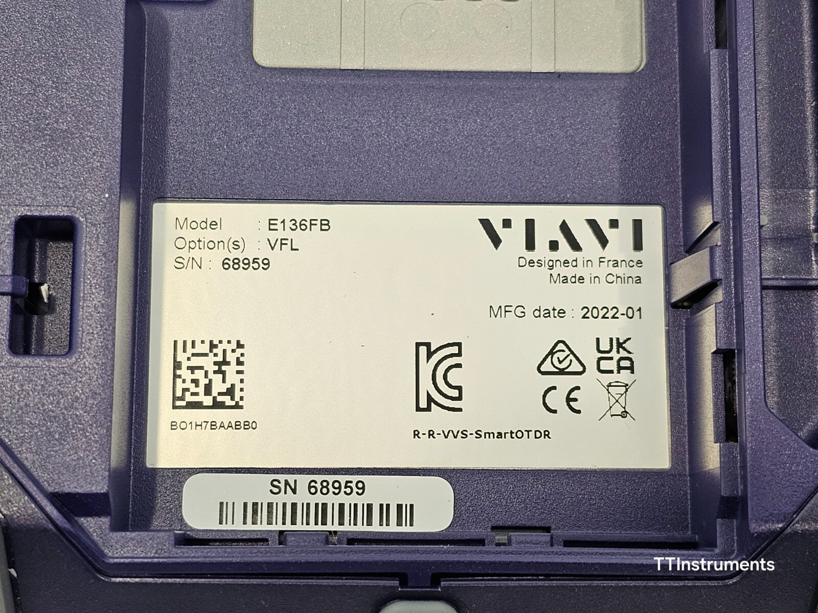 Viavi JDSU E136FB SmartOTDR 1310/1550 & 1625 Live 41 dB SM Long Haul OTDR MFD 22