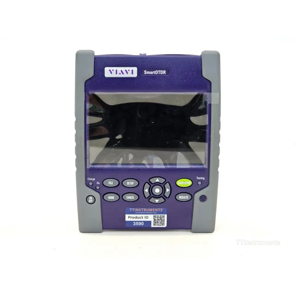 Viavi JDSU E136FB SmartOTDR right side panel showing connectivity ports and controls
