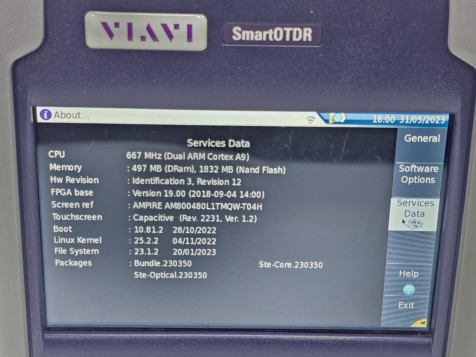 Viavi JDSU E136FB SmartOTDR 1310/1550 & 1625 Live 41 dB SM Long Haul OTDR VFL