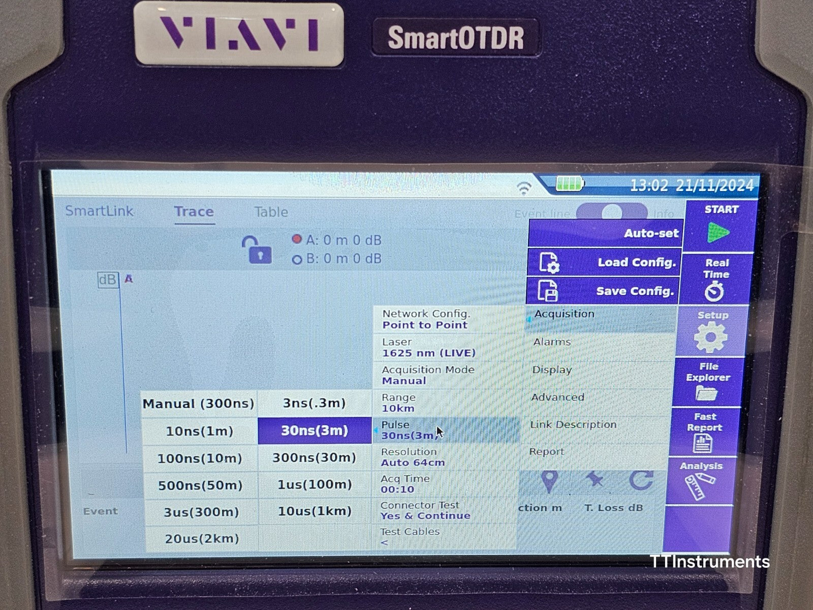 Viavi JDSU E136FB SmartOTDR 1310/1550 & 1625 Live 41 dB SM Long Haul OTDR MFD 22