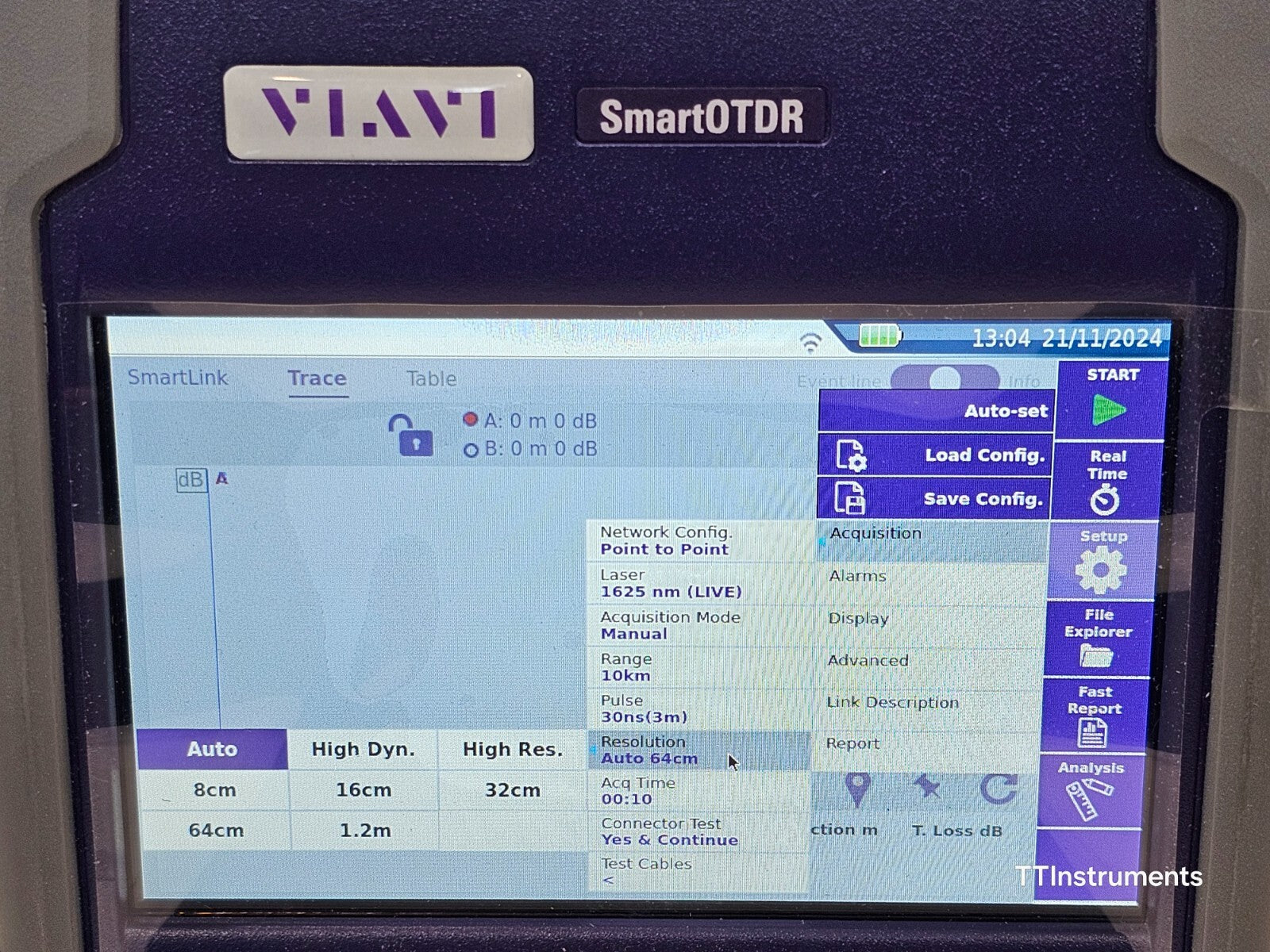 Viavi JDSU E136FB SmartOTDR 1310/1550 & 1625 Live 41 dB SM Long Haul OTDR MFD 22