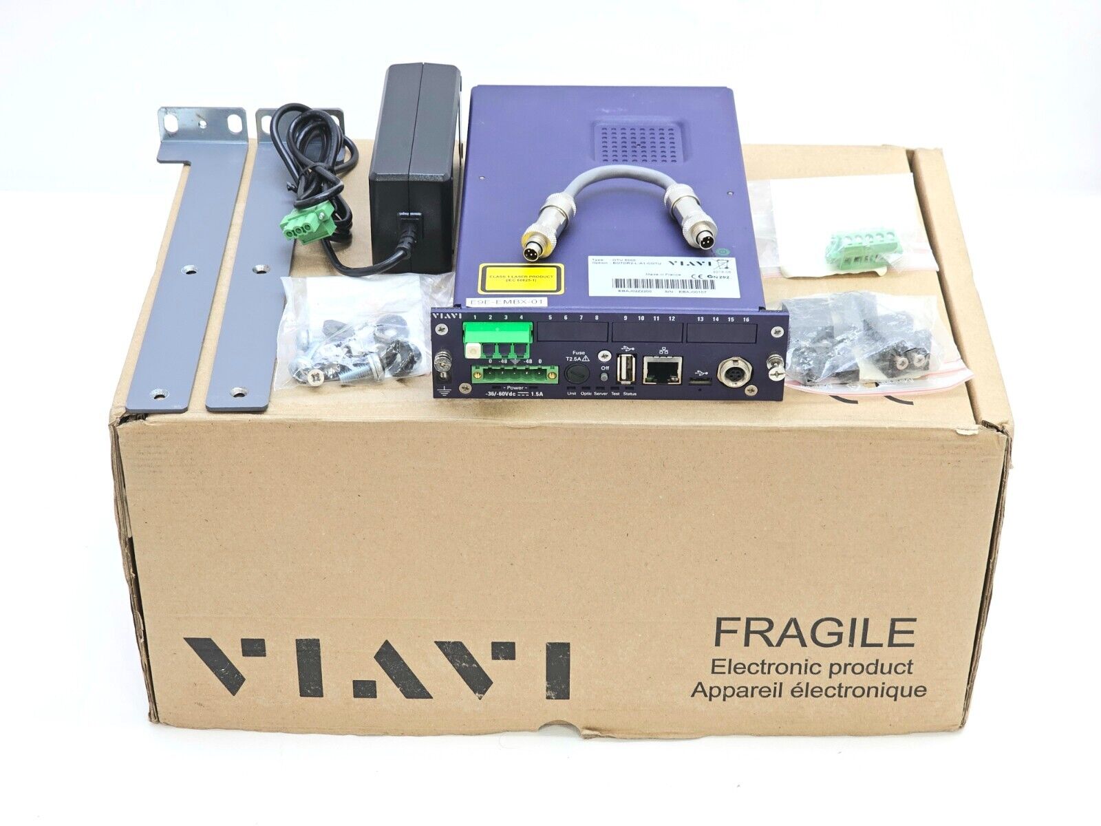 Viavi JDSU E9E-EXTX-36 36-Port External Switch LC-APC with OTU 5000 A1 OTDR