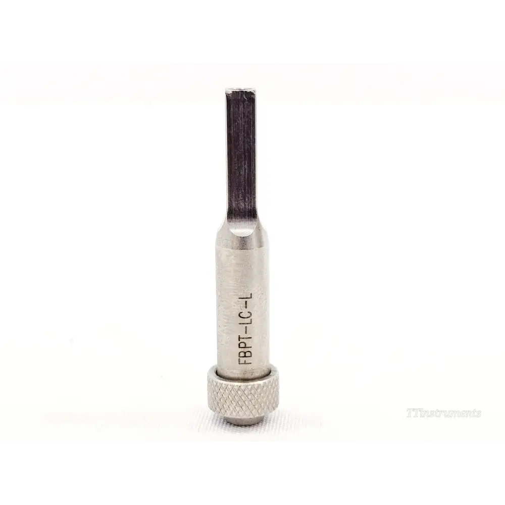 Viavi JDSU FBPT-LC-L Longreach Bulkhead LC Adapter PC upright view showing engraved model label