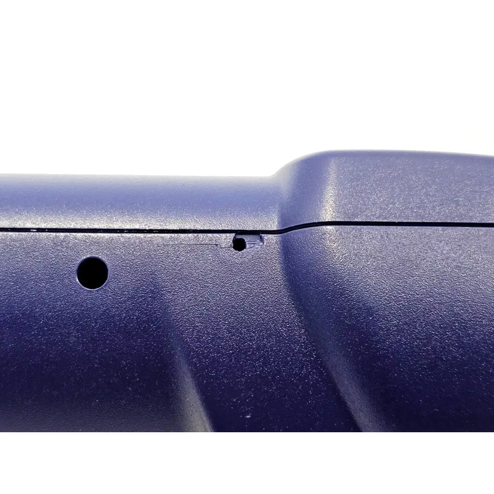 VIAVI FiberChek FIT-FC-KIT3 close-up of cracked body housing on top panel — cosmetic damage detail