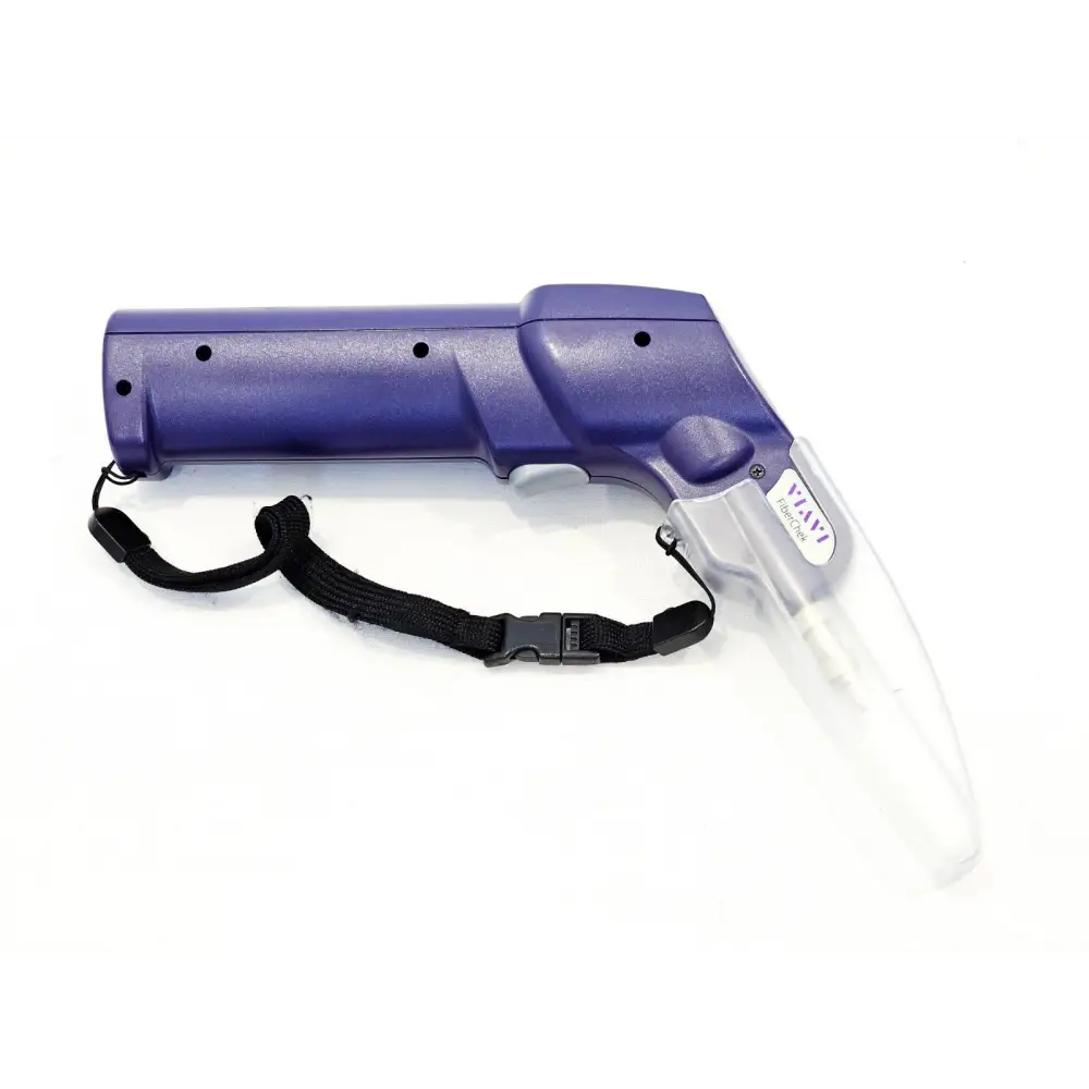 VIAVI FiberChek FIT-FC-KIT3 probe right-side view showing transparent probe tip and wrist strap