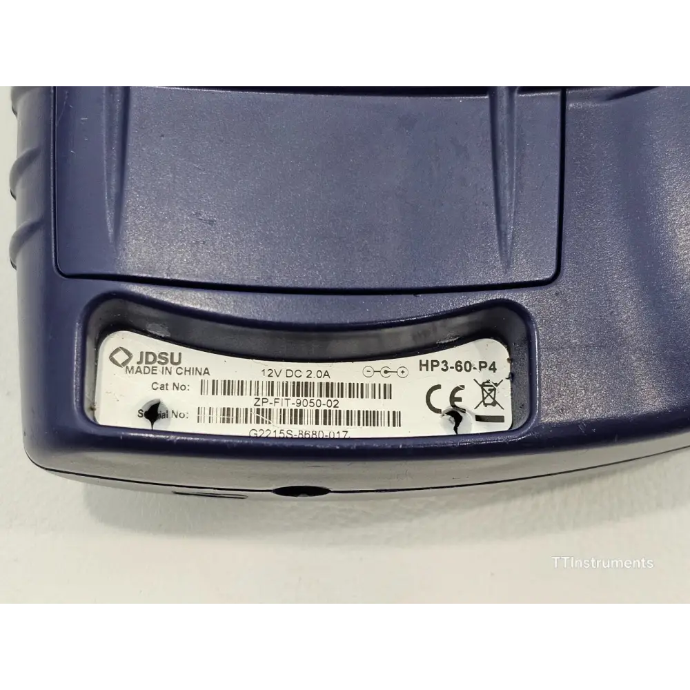 HP3-60-P4 power meter battery compartment and connector port detail