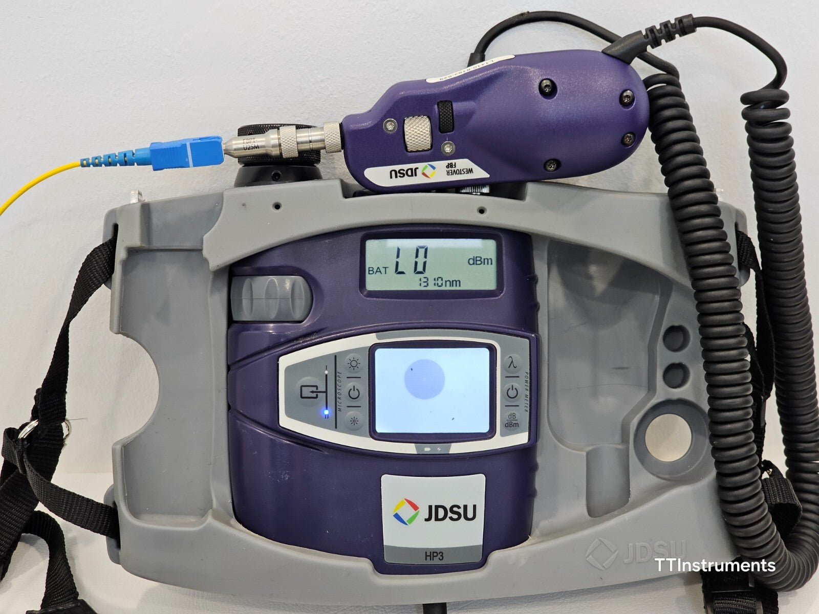 Viavi JDSU FIT-S105-PRO HP3-60-P4 Scope + Power Meter and FFL-050 VFL + Tips Ada