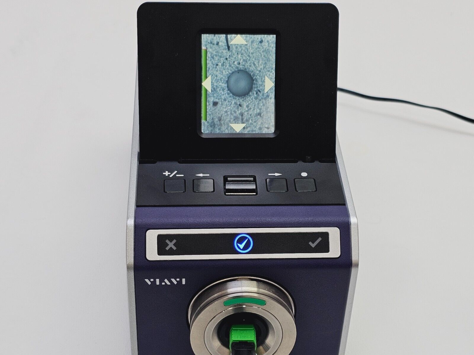 Viavi JDSU FVAm-1000-S Bench-Top MPO Autofocus Microscope with Adapters LC SC MT