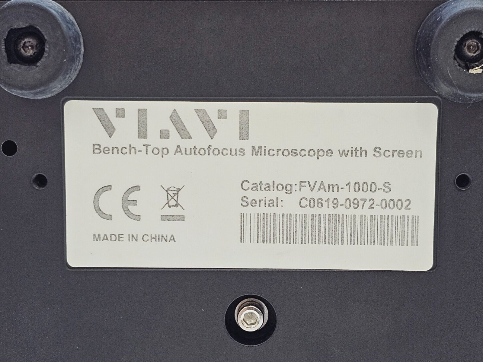 Viavi JDSU FVAm-1000-S Bench-Top MPO Autofocus Microscope + Adapters FVAM-1000