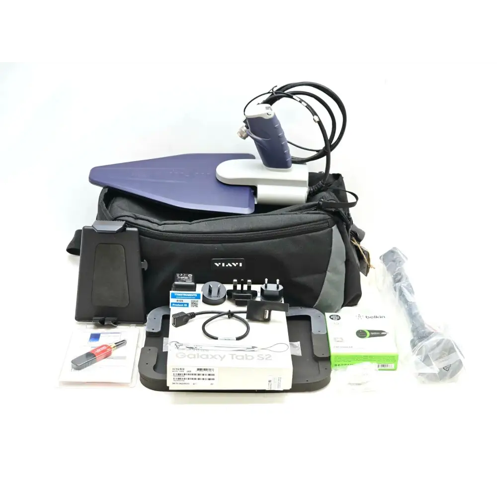 Viavi JDSU IA811 InterferenceAdvisor RF accessories kit front view with antenna