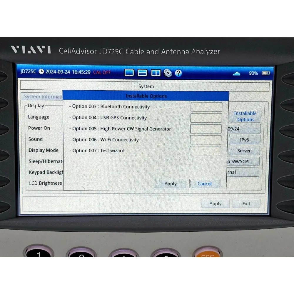RPC-N Rosenberger OSL calibration load kit supplied with Viavi JD725C CellAdvisor