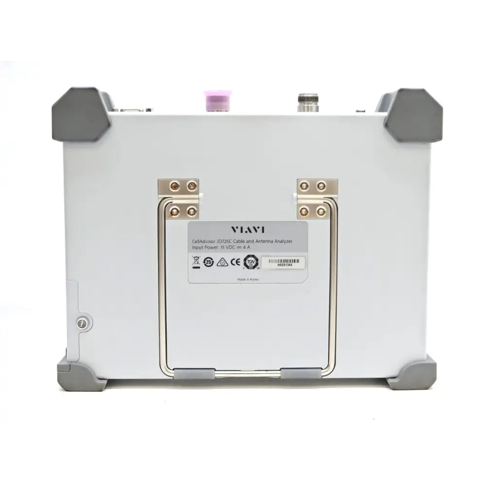 Viavi JD725C CellAdvisor screen showing cable and antenna analysis measurement result