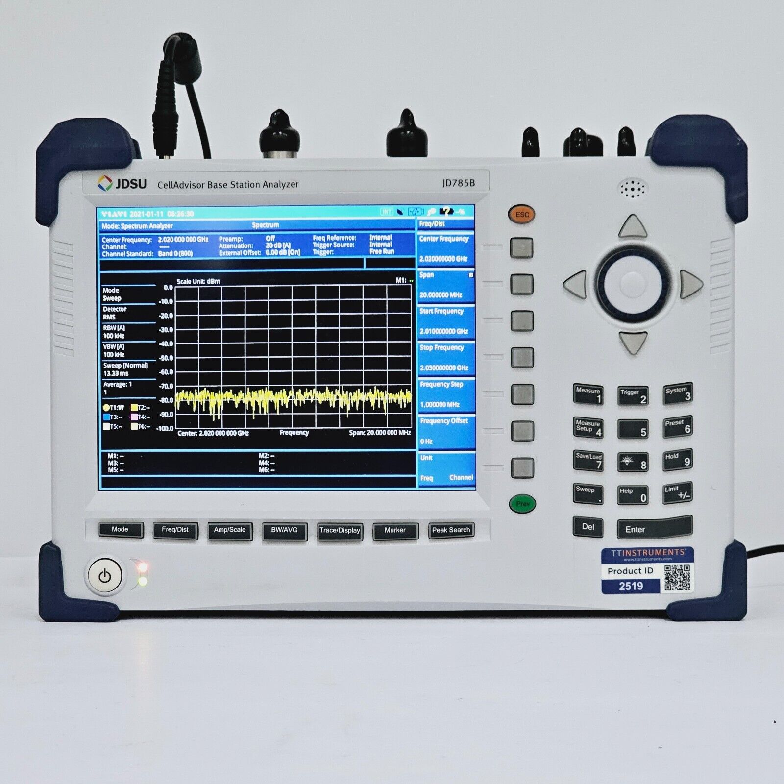 Viavi JDSU JD785B 9kHz-8GHz CellAdvisor Base Station Analyzer w/ JD78050509 + Op
