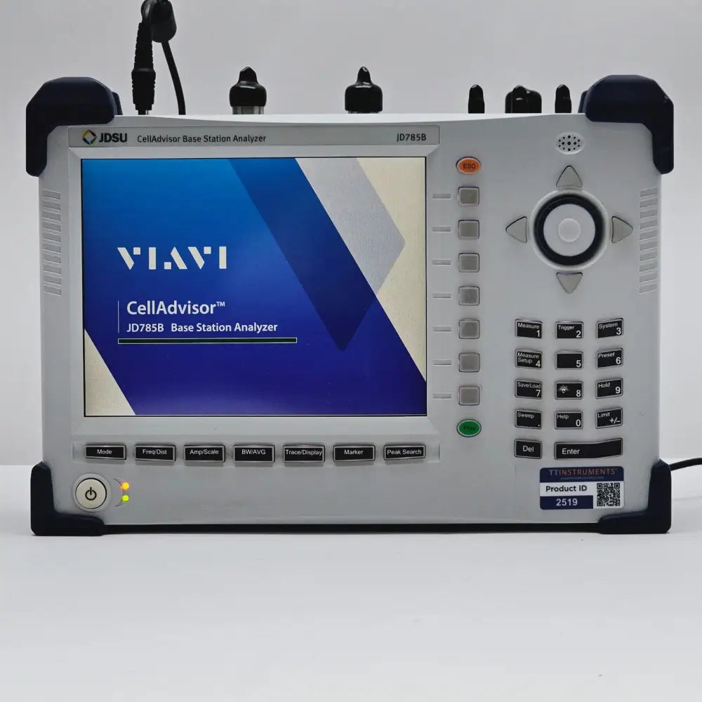 Viavi JD785B base station analyzer top panel showing function keys and controls