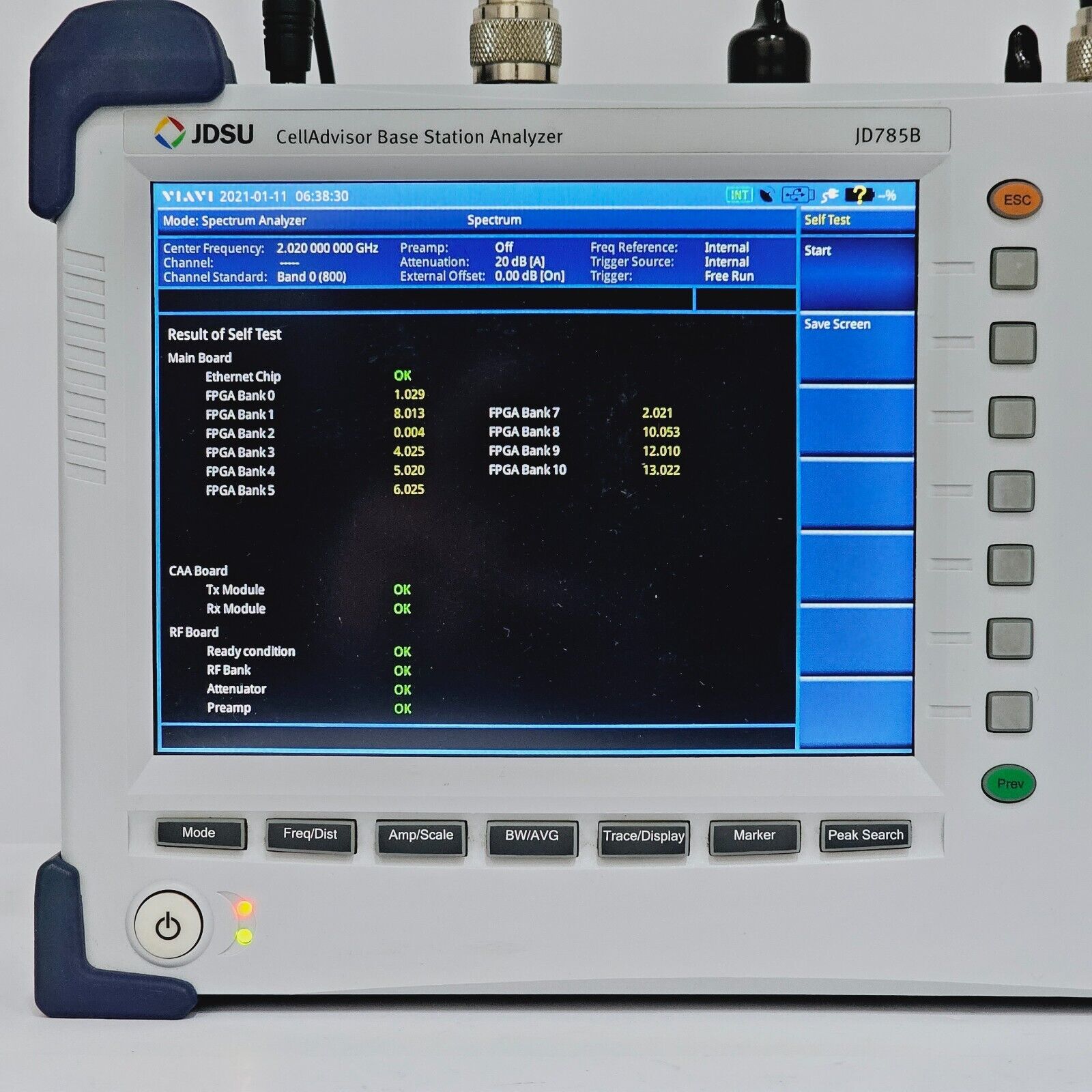 Viavi JDSU JD785B 9kHz-8GHz CellAdvisor Base Station Analyzer w/ JD78050509 + Op
