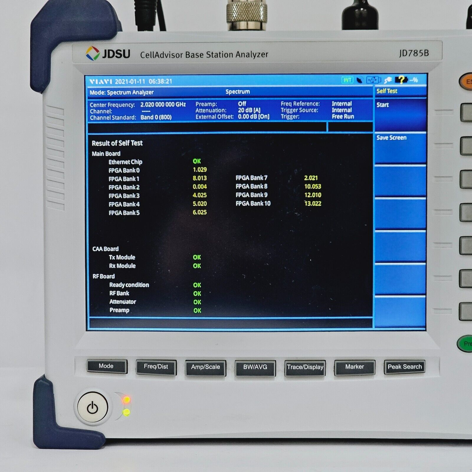 Viavi JDSU JD785B 9kHz-8GHz CellAdvisor Base Station Analyzer w/ JD78050509 + Op
