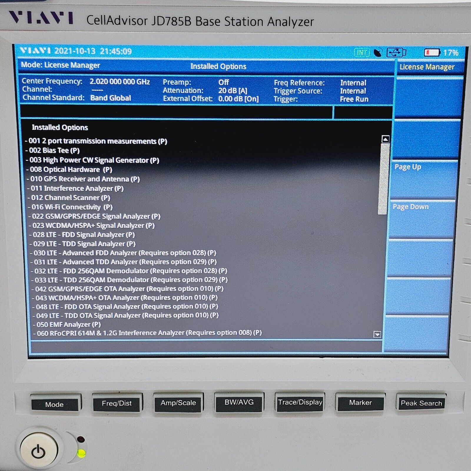 Viavi JDSU JD785B CellAdvisor 9kHz-8GHz Spectrum Analyzer Cable & Antenna RF Pow