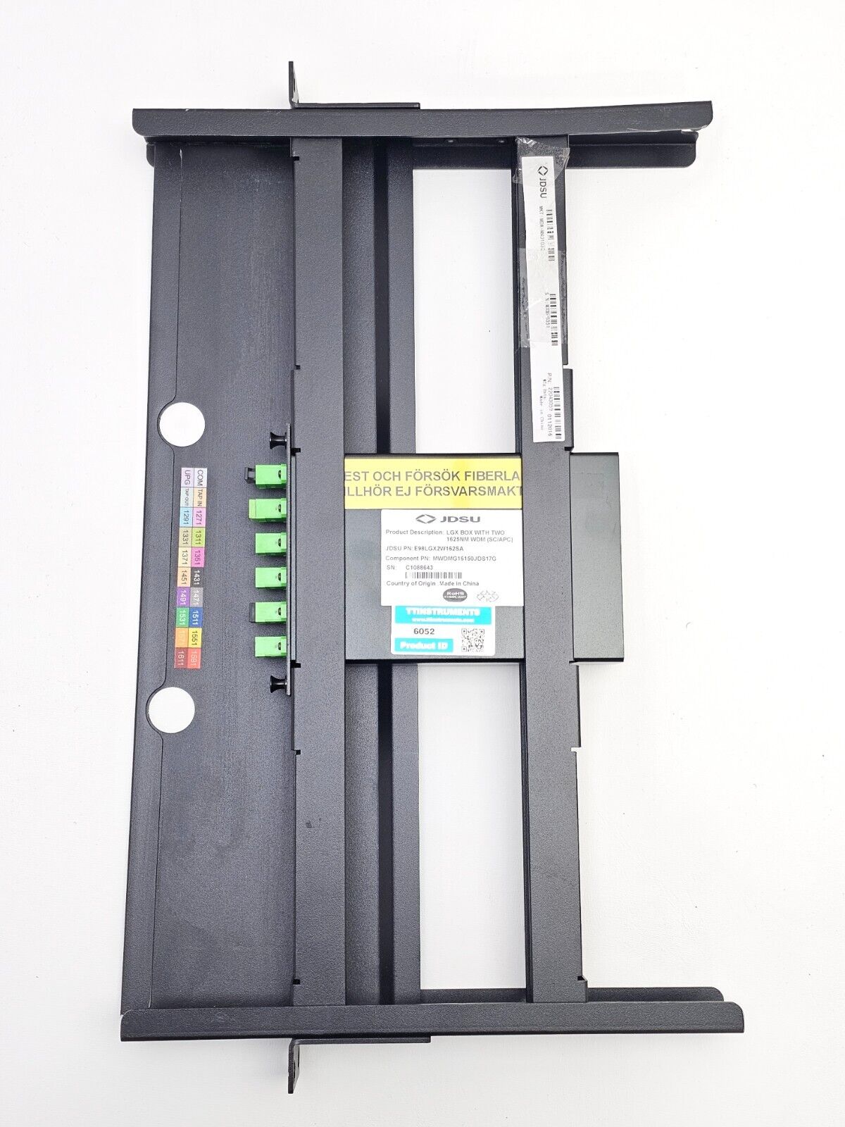 Viavi JDSU LGX Box with TWO 1625nm WDM SC-APC E98LGX2W162SA Passive Component Mo