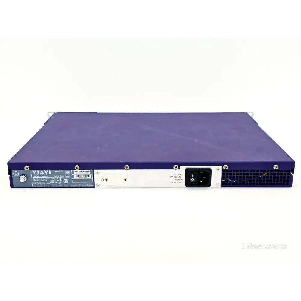 MAP-2100 rackmount chassis right-side angle view showing full unit depth