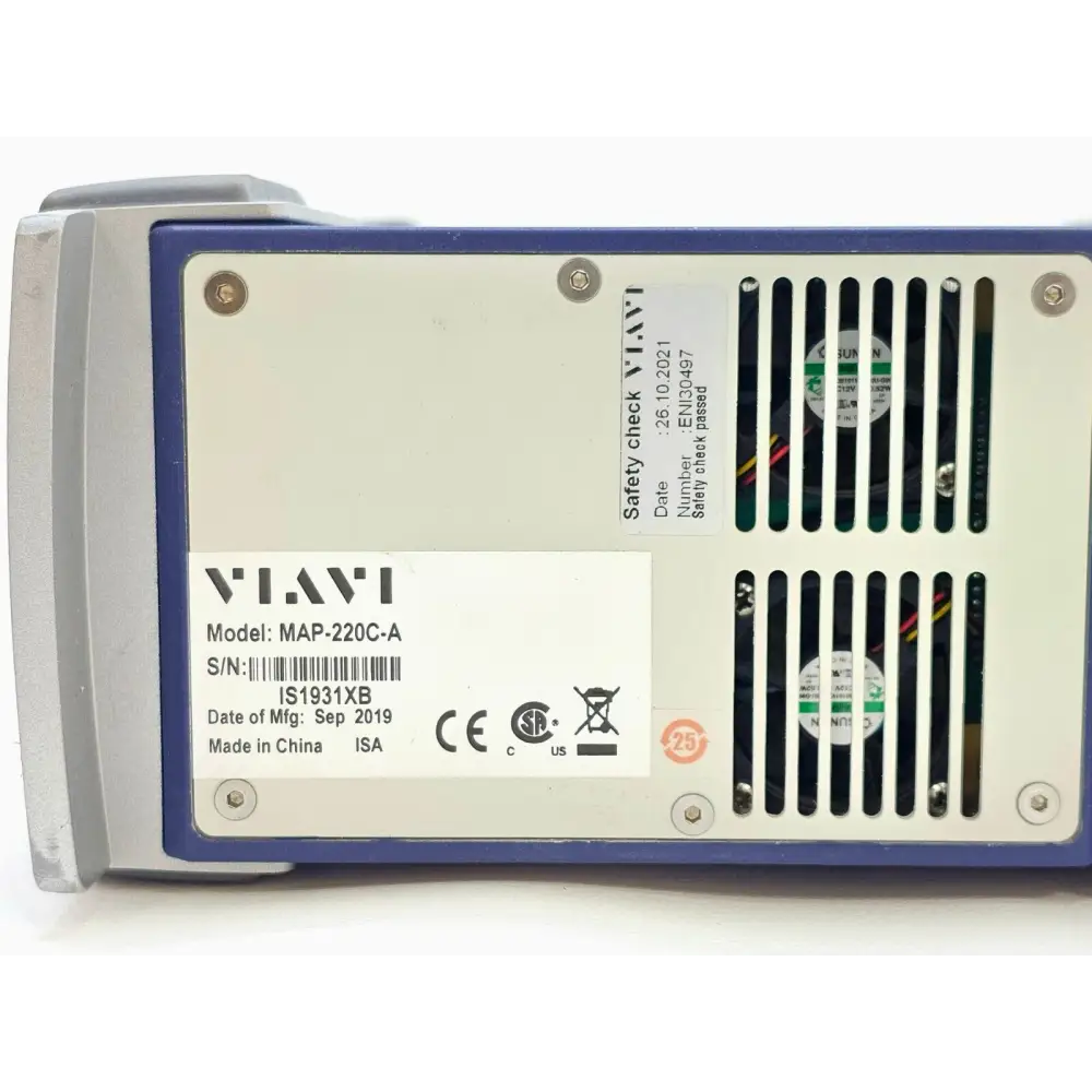 Viavi MAP-220C-A PCT-rm side profile showing overall chassis dimensions and build quality