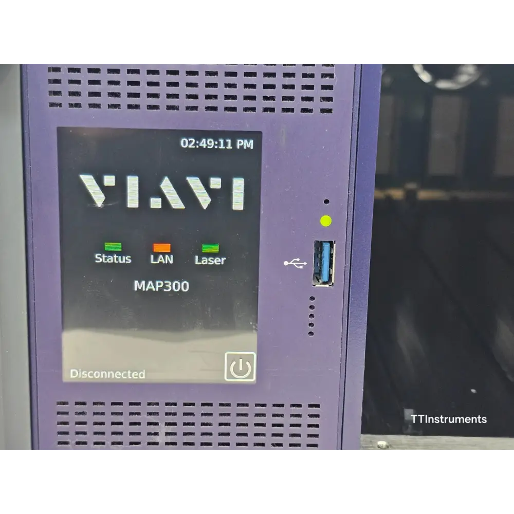 Viavi MAP300 series mainframe chassis right side view