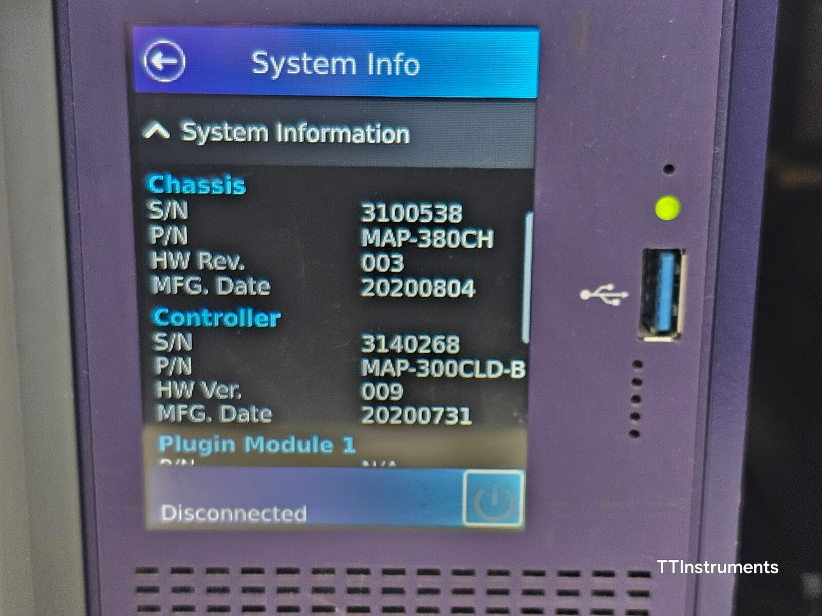 Viavi JDSU MAP300 Chassis MAP-380CH 8 Slot MAP-380A-B