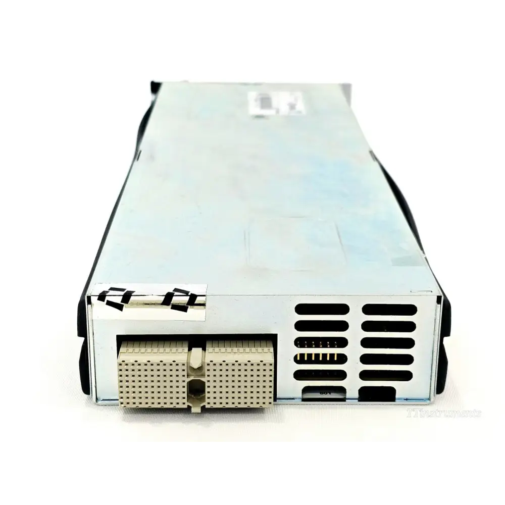 JDSU Viavi mOPM-B1RH1 rear connector end showing dual backplane connectors and ventilation slots