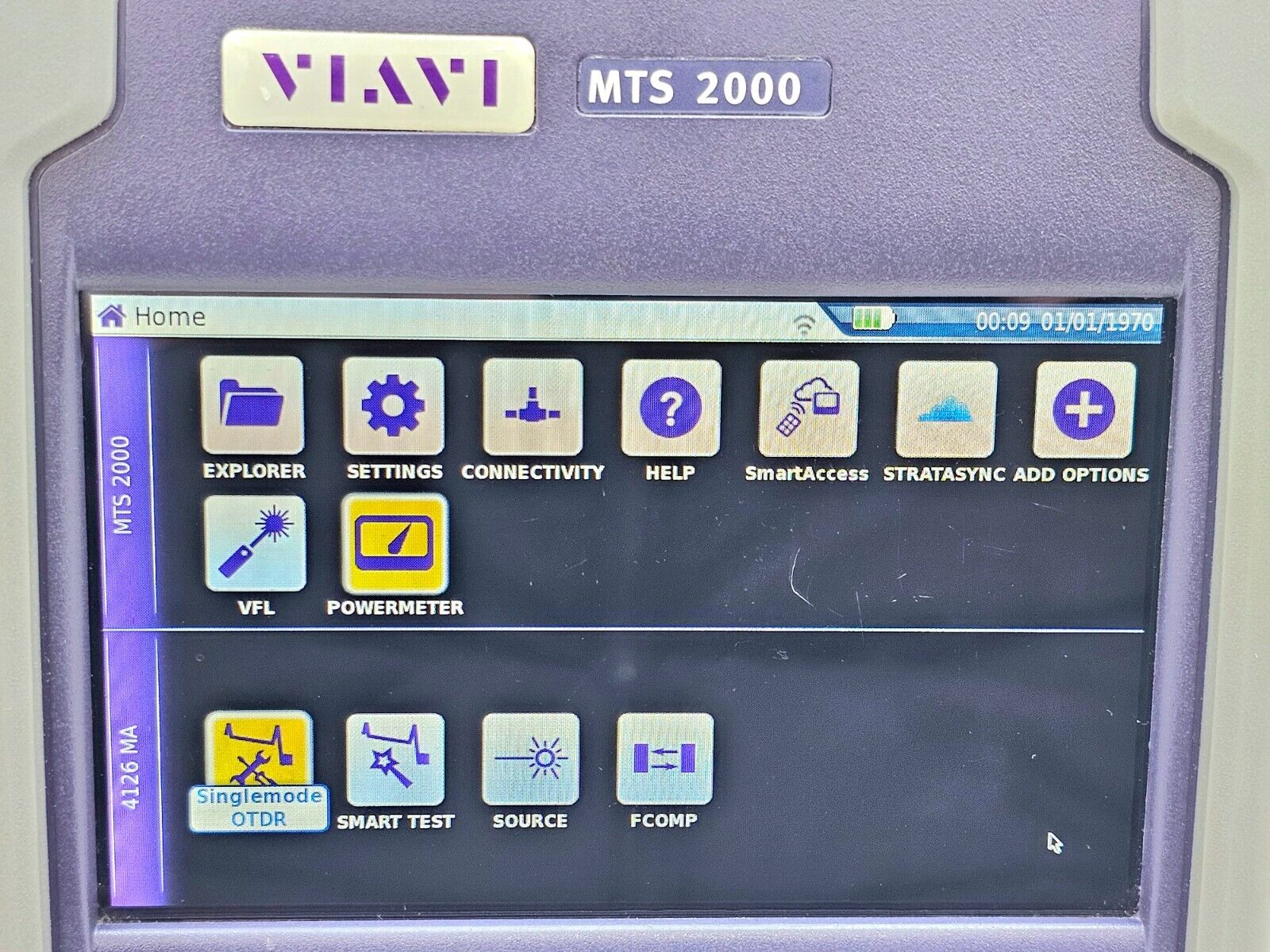 Viavi JDSU MTS 2000 Mainframe + 4126 MA SM OTDR 1310/1550nm Fiber Complete Softw