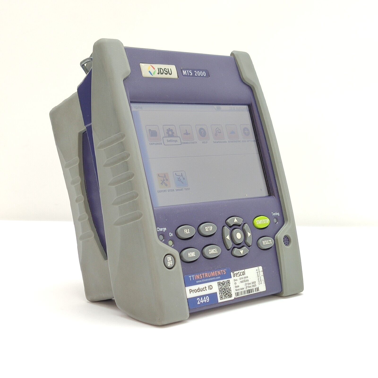 Viavi JDSU MTS 2000 Mainframe w/ 4126 MA SM OTDR 1310/1550 nm 37/35 dB APC