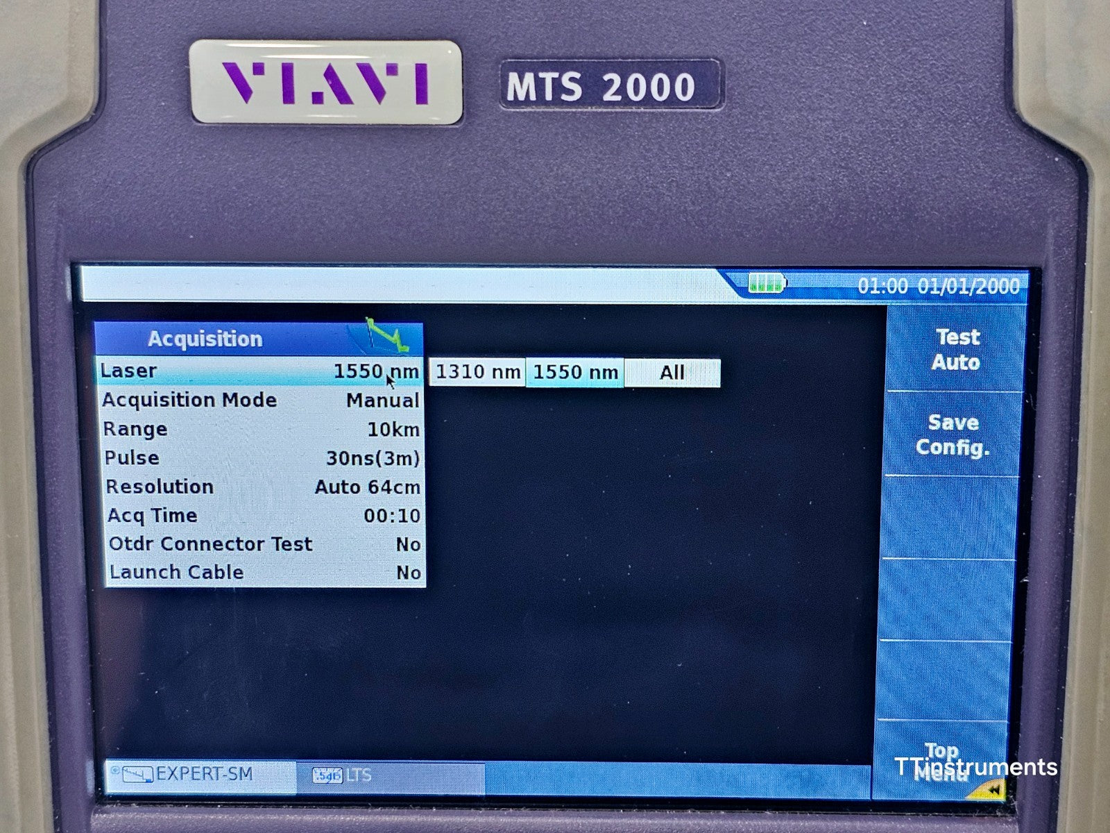 Viavi JDSU MTS 2000 PM/VFL + 4126 MP2 Metro PON 1310/1550 nm OTDR 46/45 dB