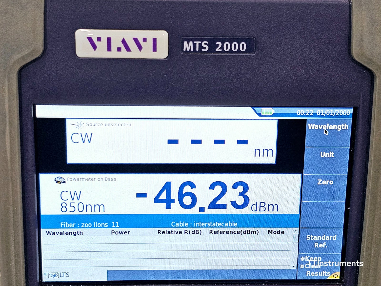 Viavi JDSU MTS 2000 PM/VFL + 4126 MP2 Metro PON 1310/1550 nm OTDR 46/45 dB