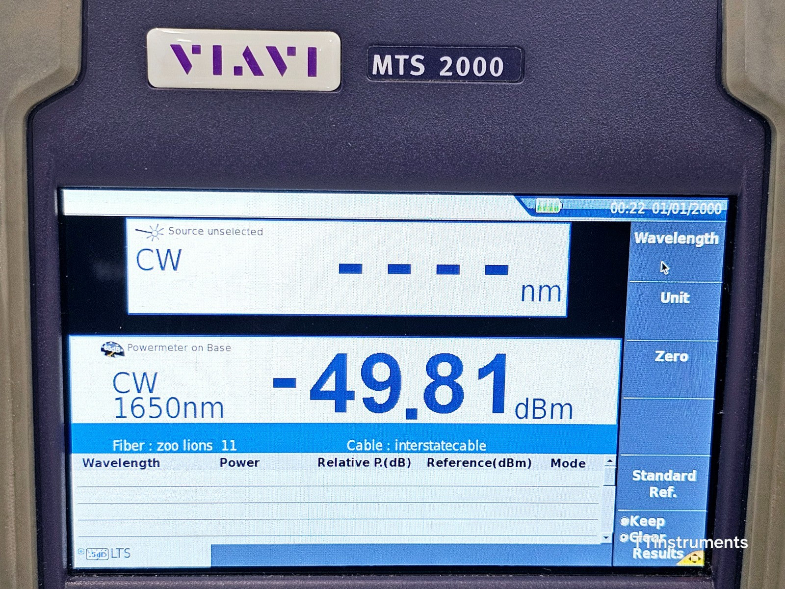 Viavi JDSU MTS 2000 PM/VFL + 4126 MP2 Metro PON 1310/1550 nm OTDR 46/45 dB