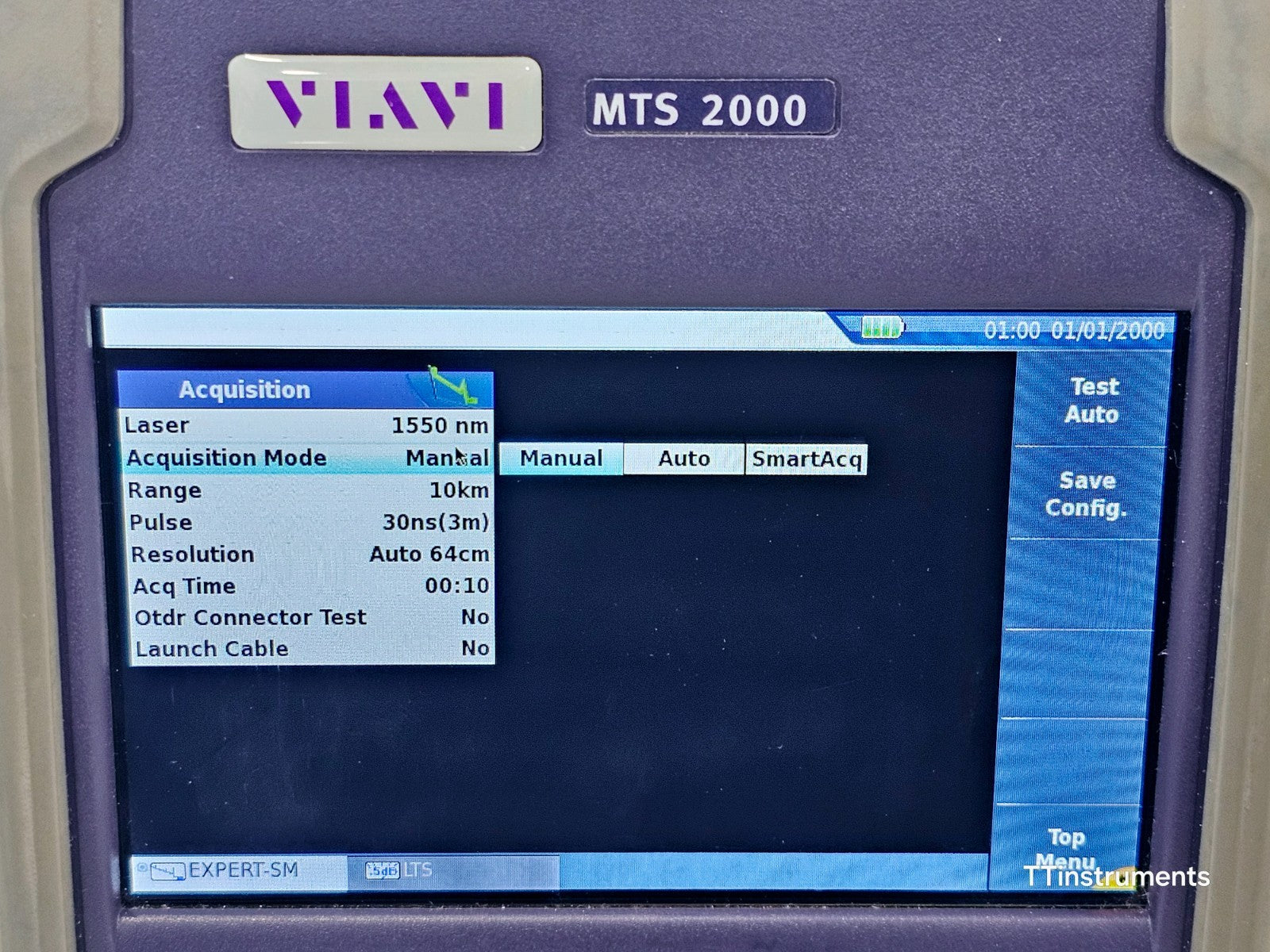 Viavi JDSU MTS 2000 PM/VFL + 4126 MP2 Metro PON 1310/1550 nm OTDR 46/45 dB