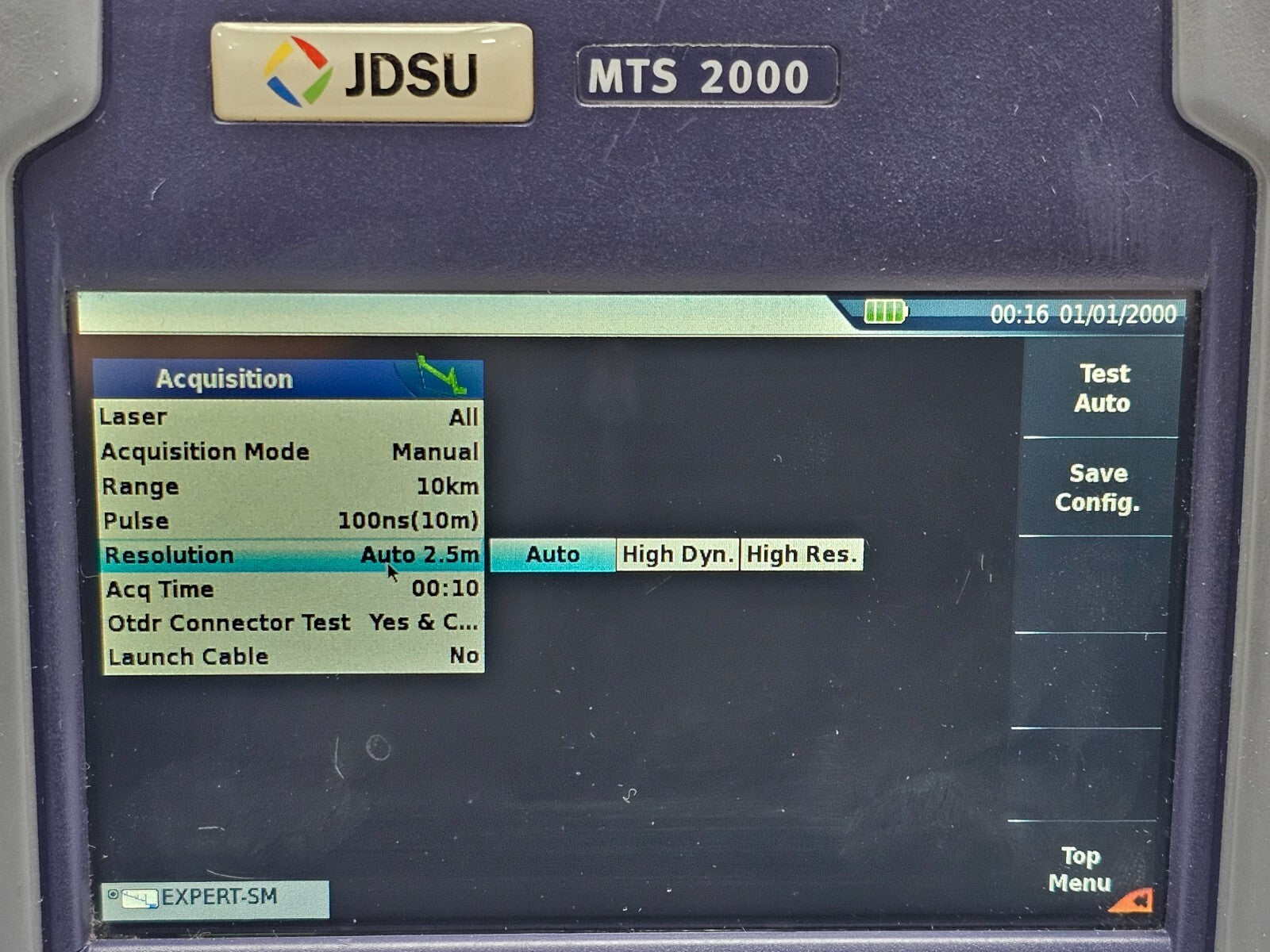 Viavi JDSU MTS 2000 PM/VFL with 4126 MP Metro PON 1310/1550 nm OTDR + FCOMP SW