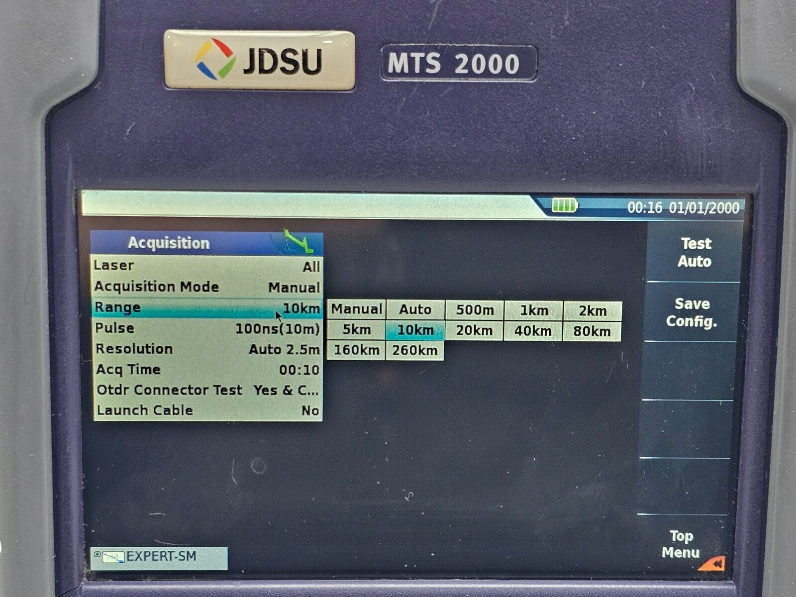 Viavi JDSU MTS 2000 PM/VFL with 4126 MP Metro PON 1310/1550 nm OTDR + FCOMP SW