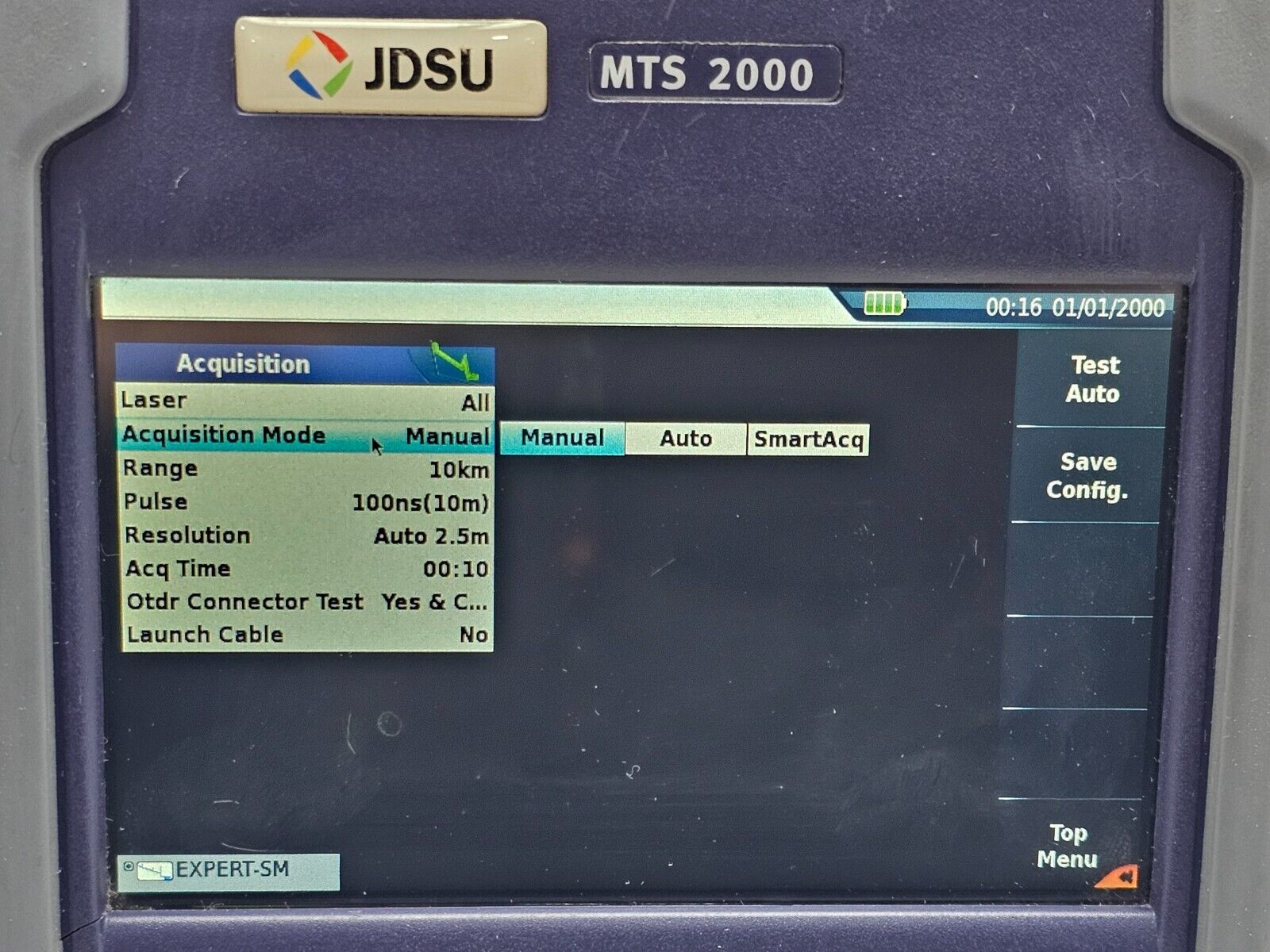 Viavi JDSU MTS 2000 PM/VFL with 4126 MP Metro PON 1310/1550 nm OTDR + FCOMP SW